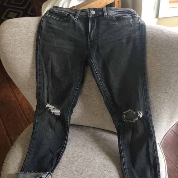 Ladies Levi Strauss 711 skinny jeans charcoal grey - Picture 2 of 12